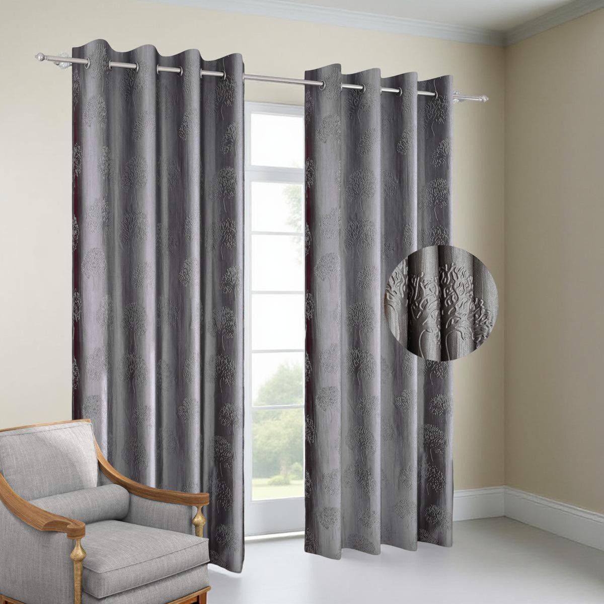 flipkart smartbuy 274 cm (9 ft) Long Door Polyester Room Darkening Curtain (Pack Of 2)-picture-24