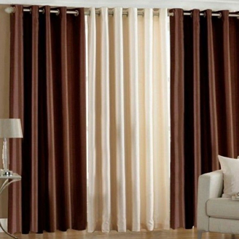 213 cm (7 ft) Door Polyester Blackout Curtain (Pack Of 3)-image-26