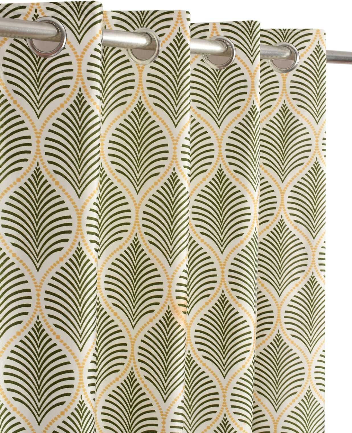 nabhya 152.4 cm (5 ft) Window Polyester Semi Transparent Curtain (Pack Of 2)-picture-19