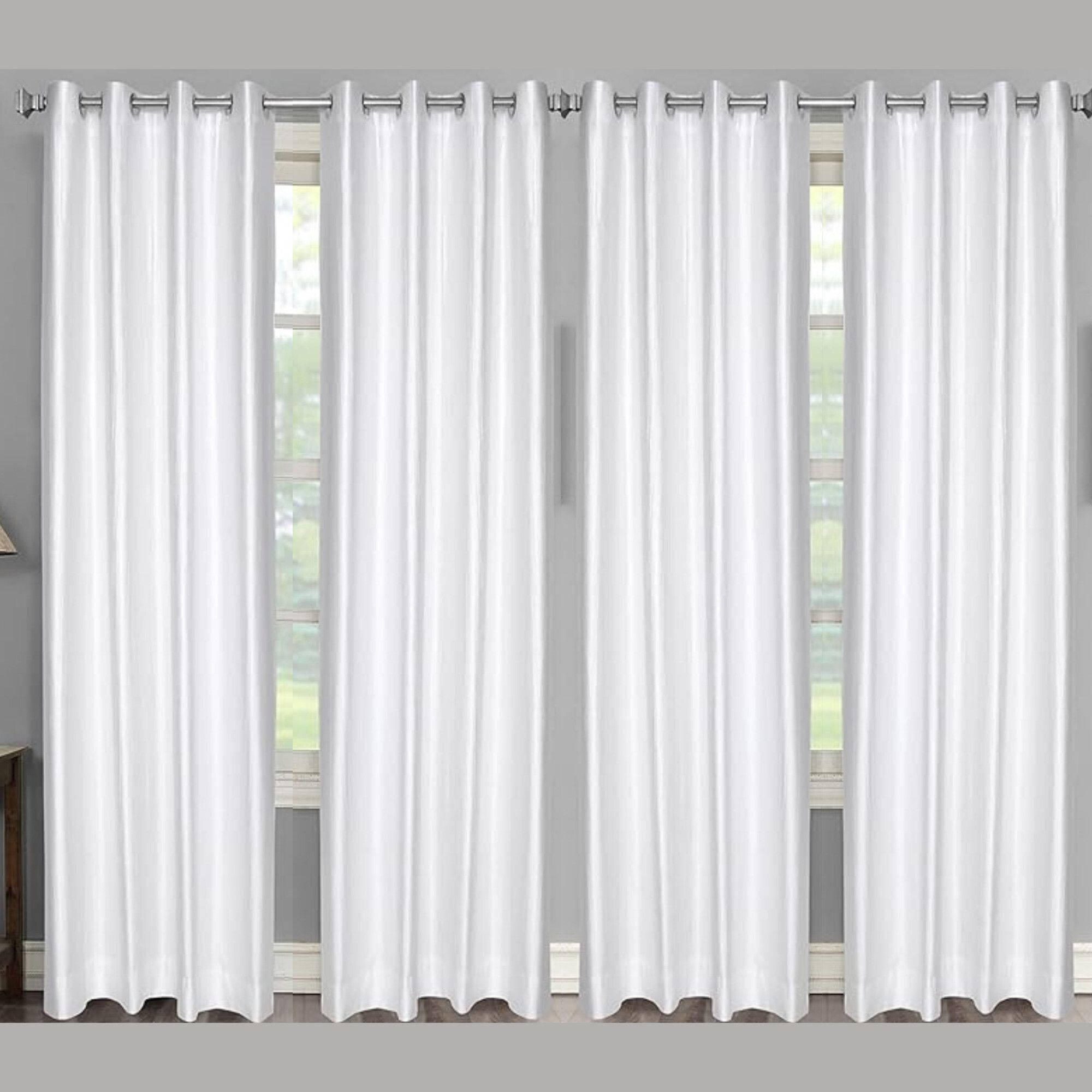 213 cm (7 ft) Door Polyester Room Darkening Curtain (Pack Of 4)-image-4
