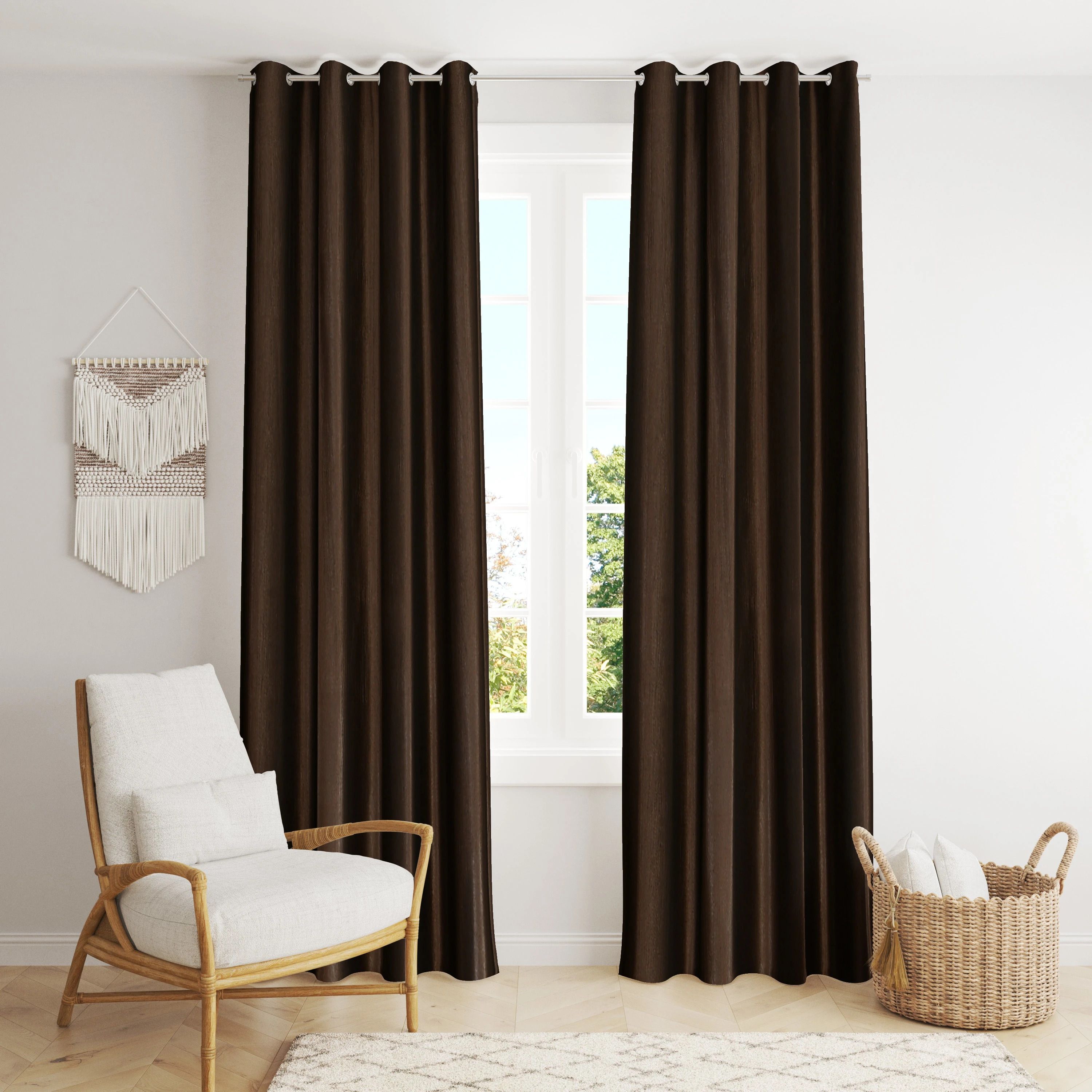daksh 152 cm (5 ft) Window Polyester Room Darkening Curtain (Pack Of 2)-picture-42