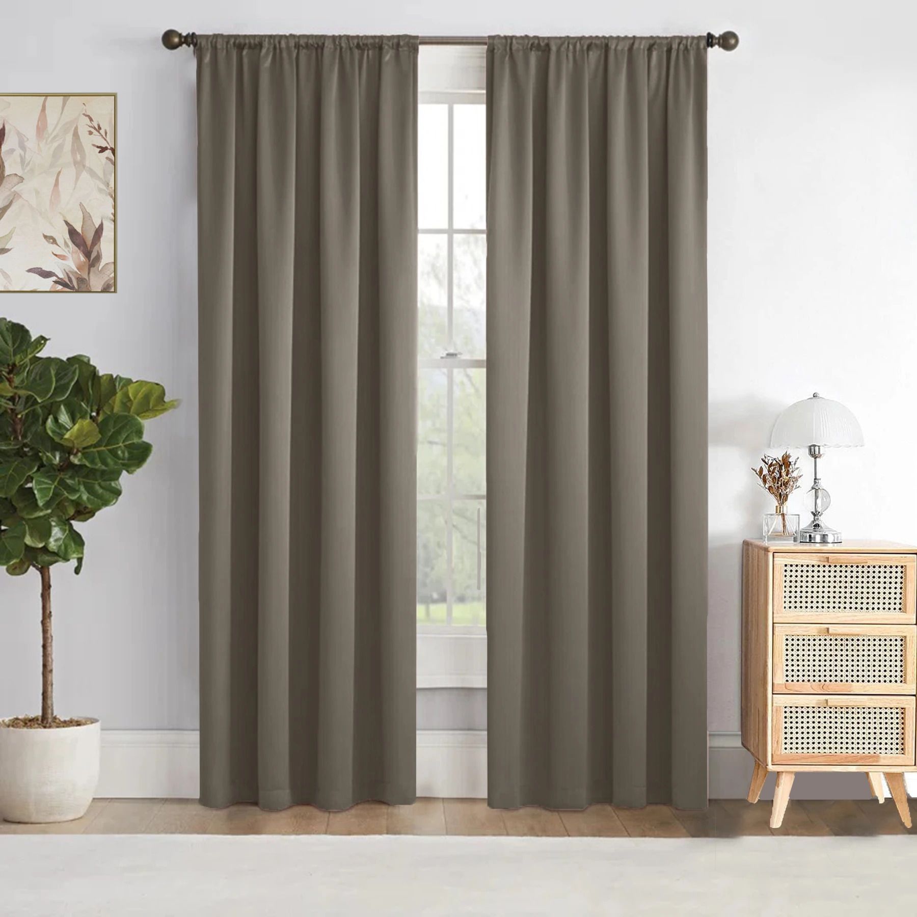 homemonde 152.4 cm (5 ft) Window Polyester Blackout Curtain (Pack Of 2)-picture-11
