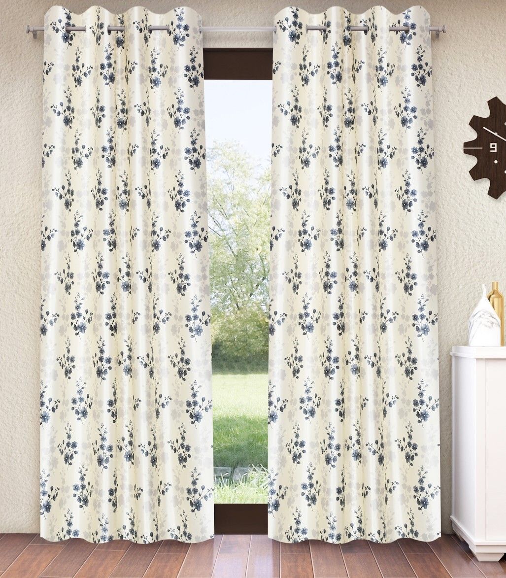 213 cm (7 ft) Polyester Semi Transparent Door Curtain (Pack Of 2)-image-47