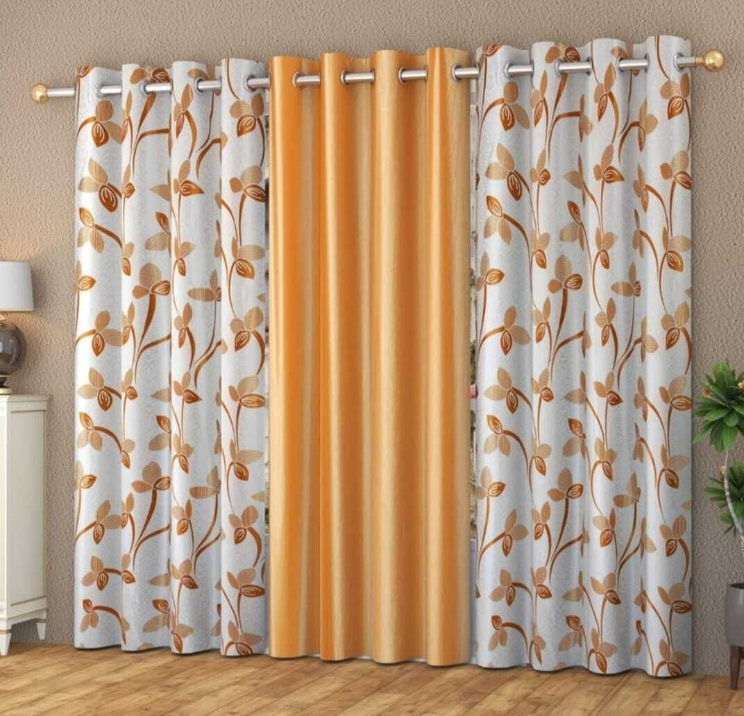 153 cm (5 ft) Long Door Polyester Room Darkening Curtain (Pack Of 3)-image-13