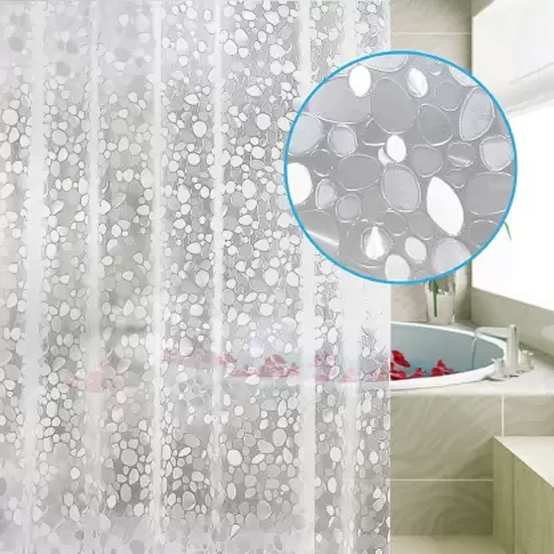 relook industries 214 cm (7 ft) PVC Transparent Door Curtain Single Curtain-picture-10