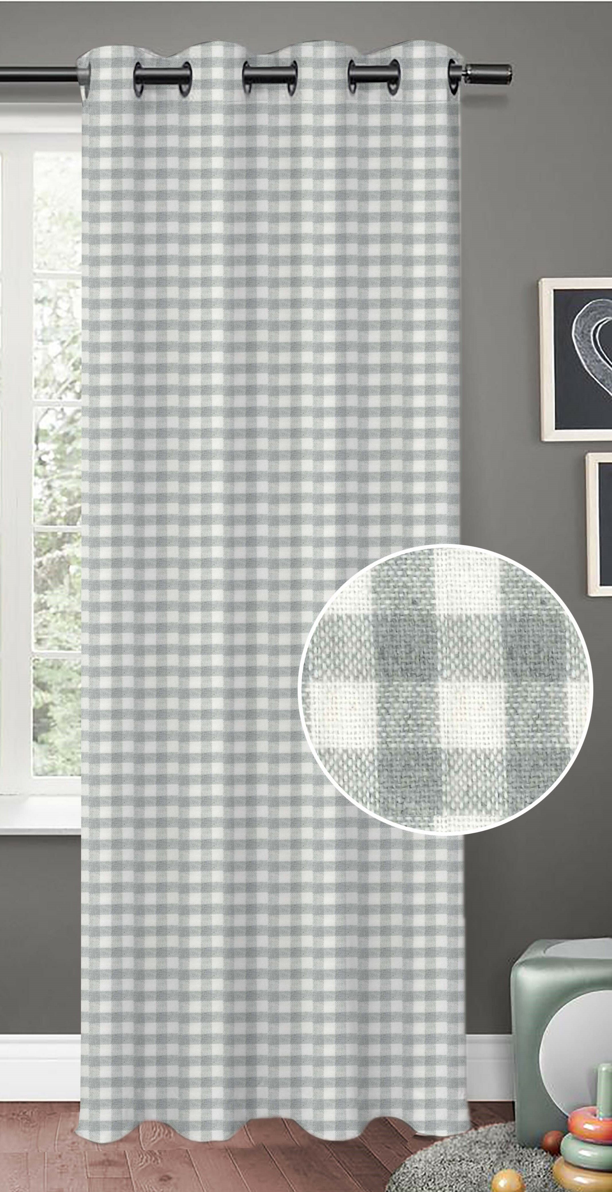 152 cm (5 ft) Window Cotton Blackout Curtain Single Curtain-image-15