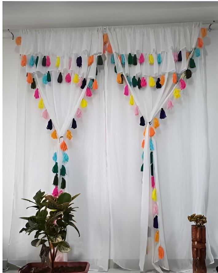 213 cm (7 ft) Window Polyester Transparent Curtain (Pack Of 2)-image-48