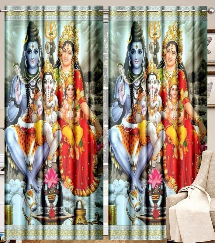 274 cm (9 ft) Long Door Polyester Blackout Curtain (Pack Of 2)-image-47