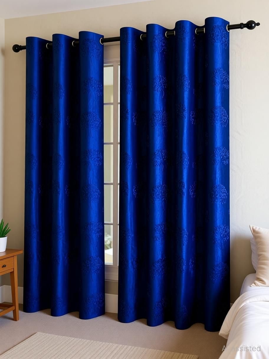 vevidhienterprises 150 cm (5 ft) Window Polyester Room Darkening Curtain (Pack Of 2)-picture-10