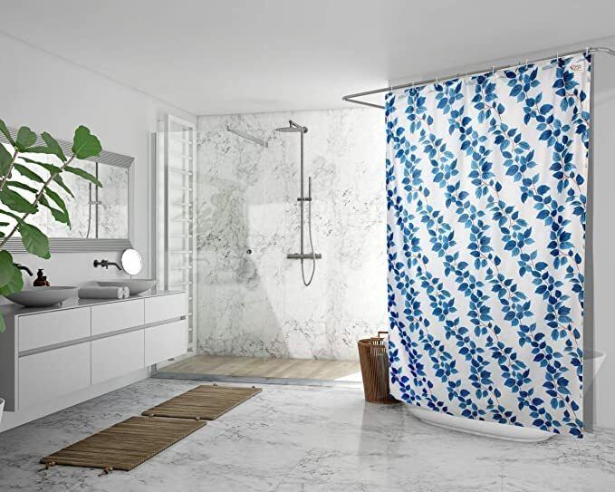 casa furnishing 213 cm (7 ft) PVC Semi Transparent Shower Curtain Single Curtain-picture-16
