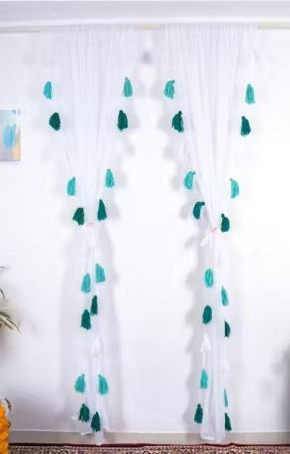 nysarg 213 cm (7 ft) Window Polyester Transparent Curtain (Pack Of 2)-picture-41