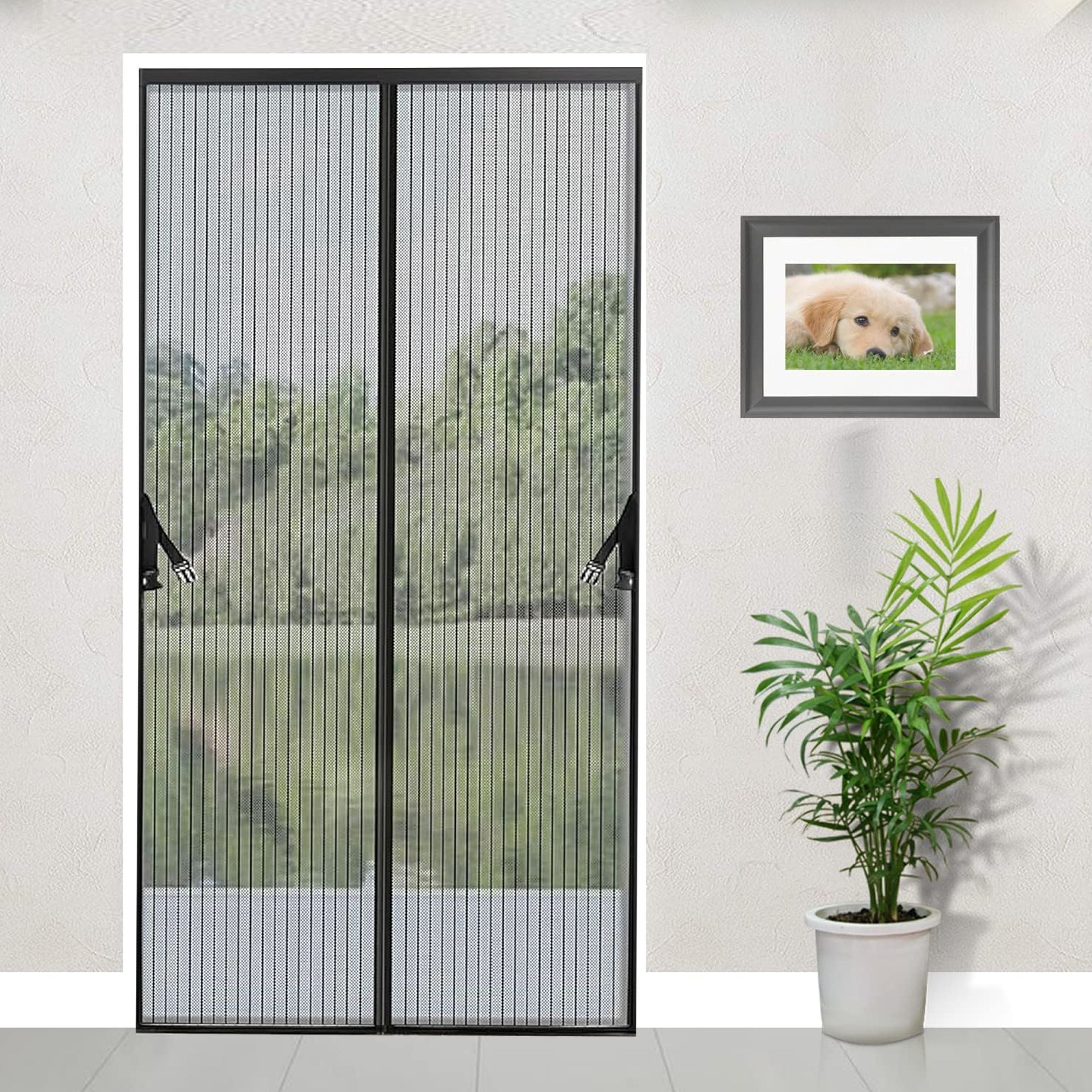 200 cm (7 ft) Polyester Semi Transparent Door Curtain Single Curtain-image-26
