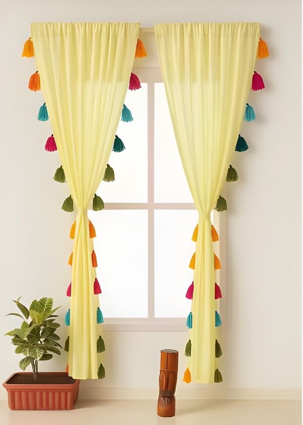 nysarg 213 cm (7 ft) Window Polyester Transparent Curtain (Pack Of 2)-picture-13