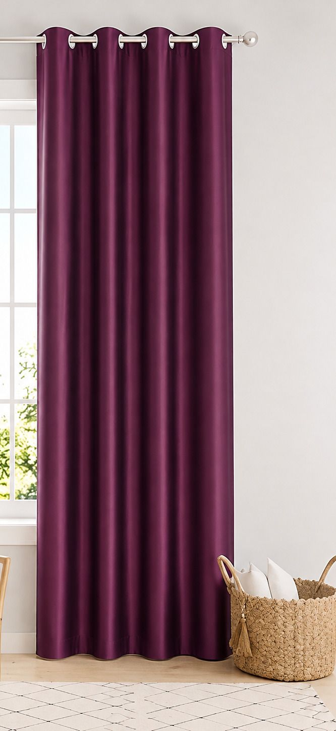 213 cm (7 ft) Door Polyester Semi Transparent Curtain Single Curtain-image-1