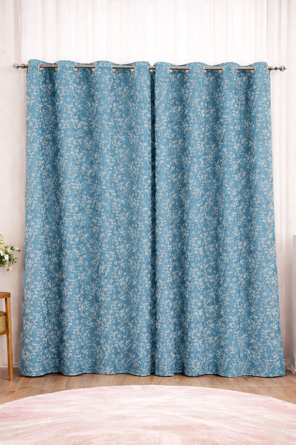 152 cm (5 ft) Window Polyester Blackout Curtain Single Curtain