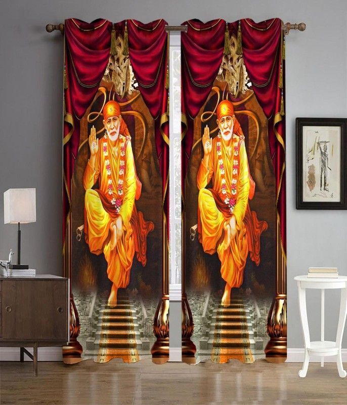 152 cm (5 ft) Window Polyester Room Darkening Curtain (Pack Of 2)-image-35