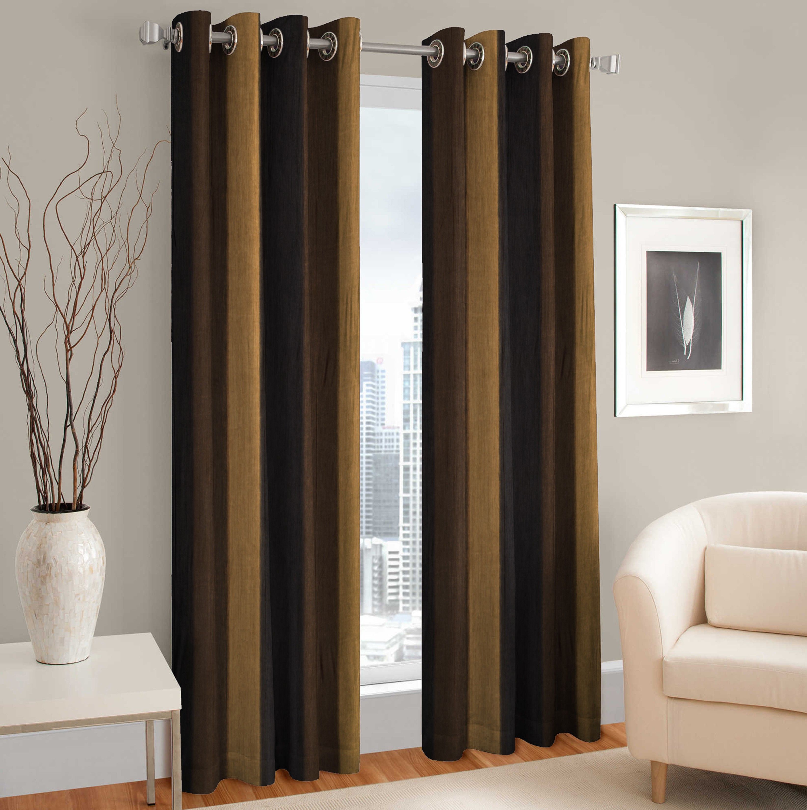 213 cm (7 ft) Door Polyester Room Darkening Curtain Single Curtain