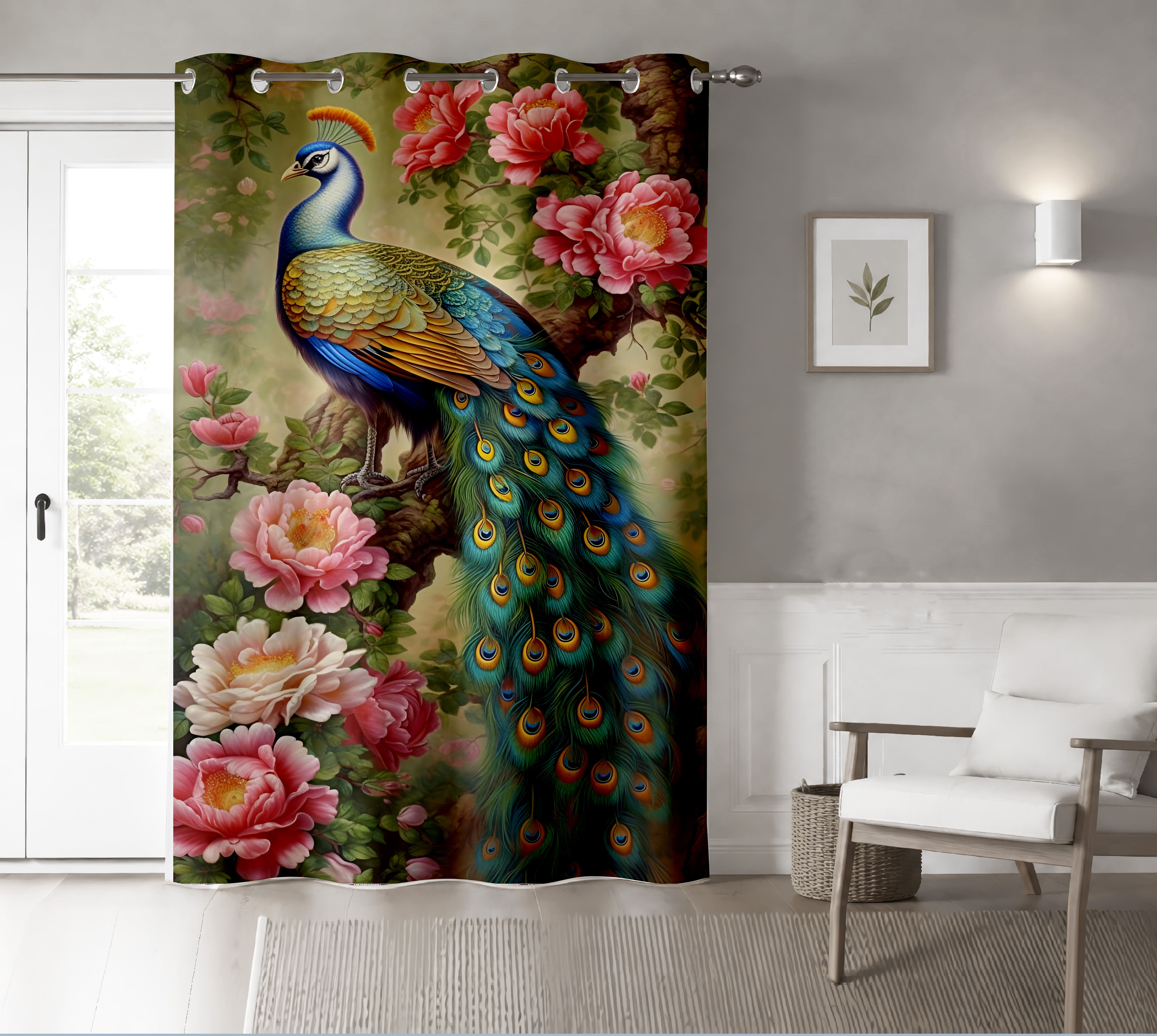 152 cm (5 ft) Window Polyester Room Darkening Curtain Single Curtain-image-19