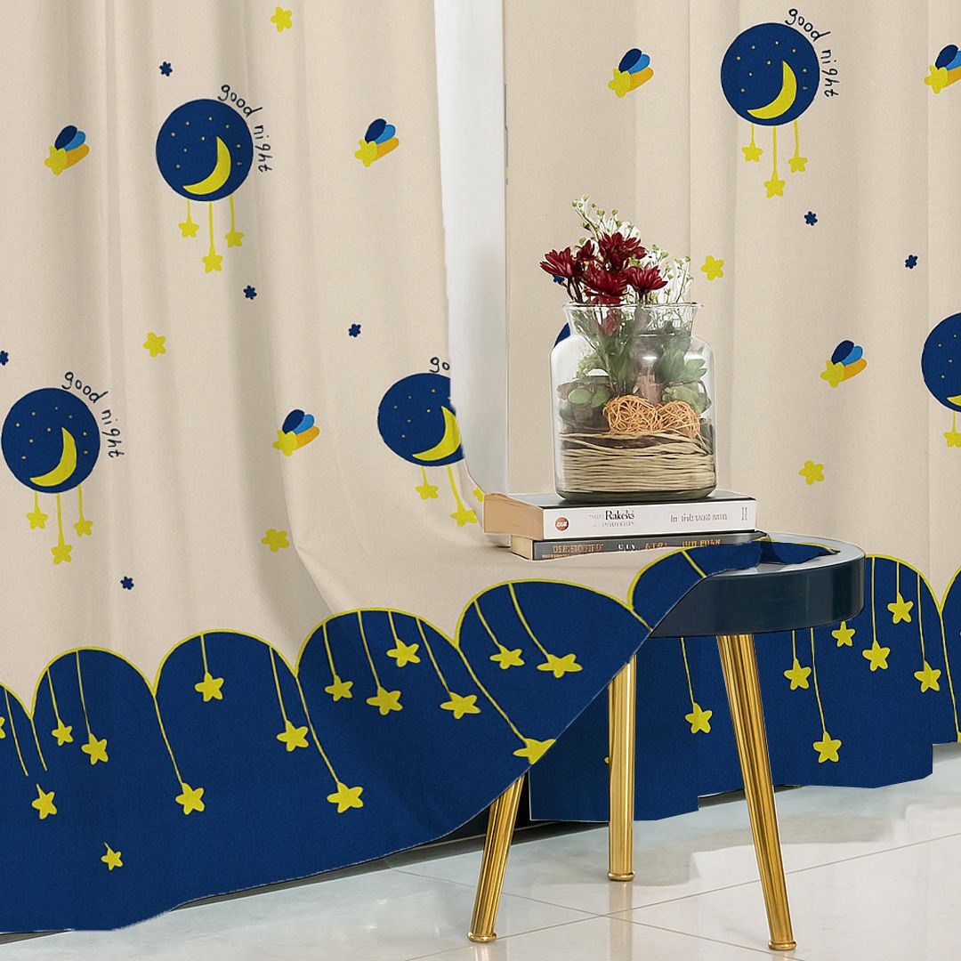 213 cm (7 ft) Door Cotton Room Darkening Curtain (Pack Of 2)-image-19