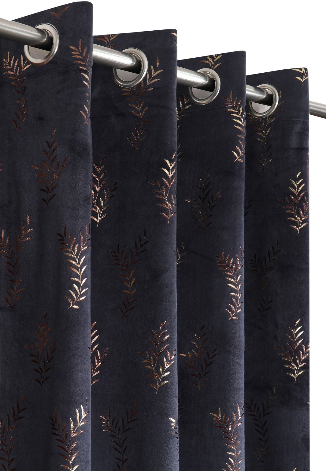 213 cm (7 ft) Door Velvet Room Darkening Curtain (Pack Of 2)