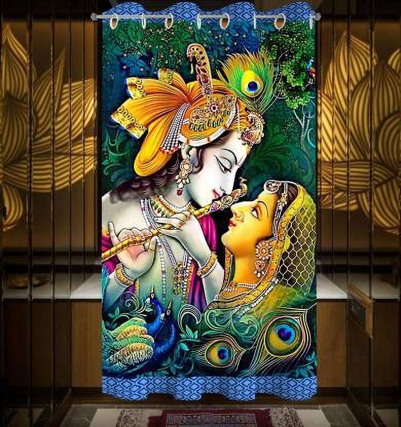 bella true 274 cm (9 ft) Polyester Semi Transparent Long Door Curtain Single Curtain-picture-23