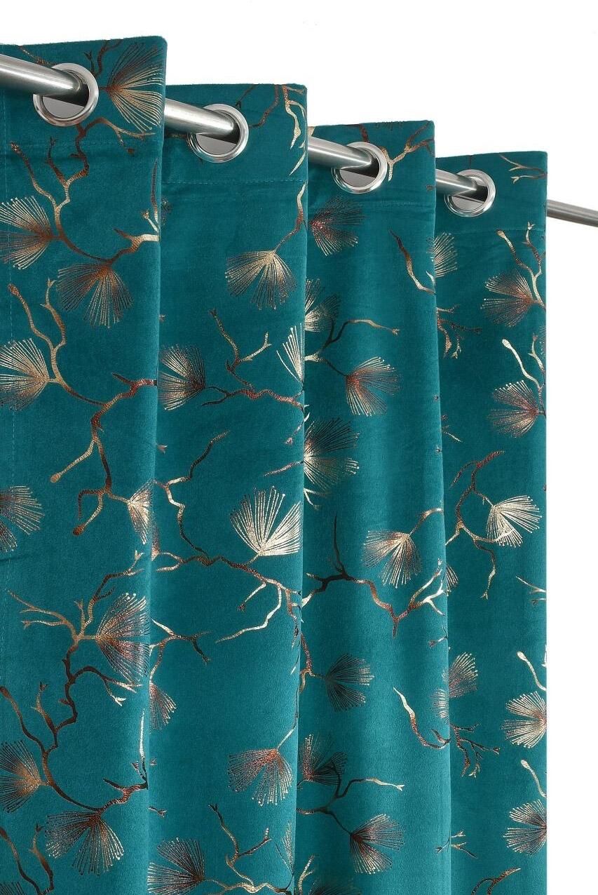 drapehomez 274 cm (9 ft) Long Door Velvet Room Darkening Curtain Single Curtain-picture-20