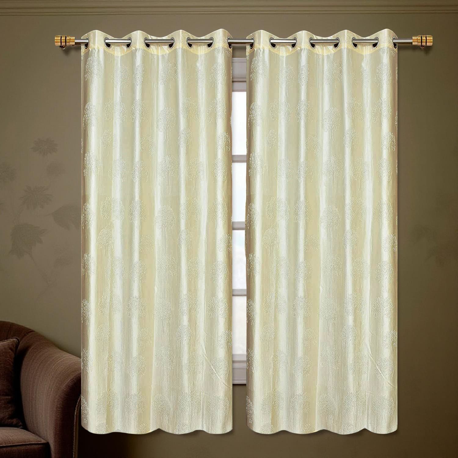 flipkart smartbuy 274 cm (9 ft) Long Door Polyester Room Darkening Curtain (Pack Of 2)-picture-26