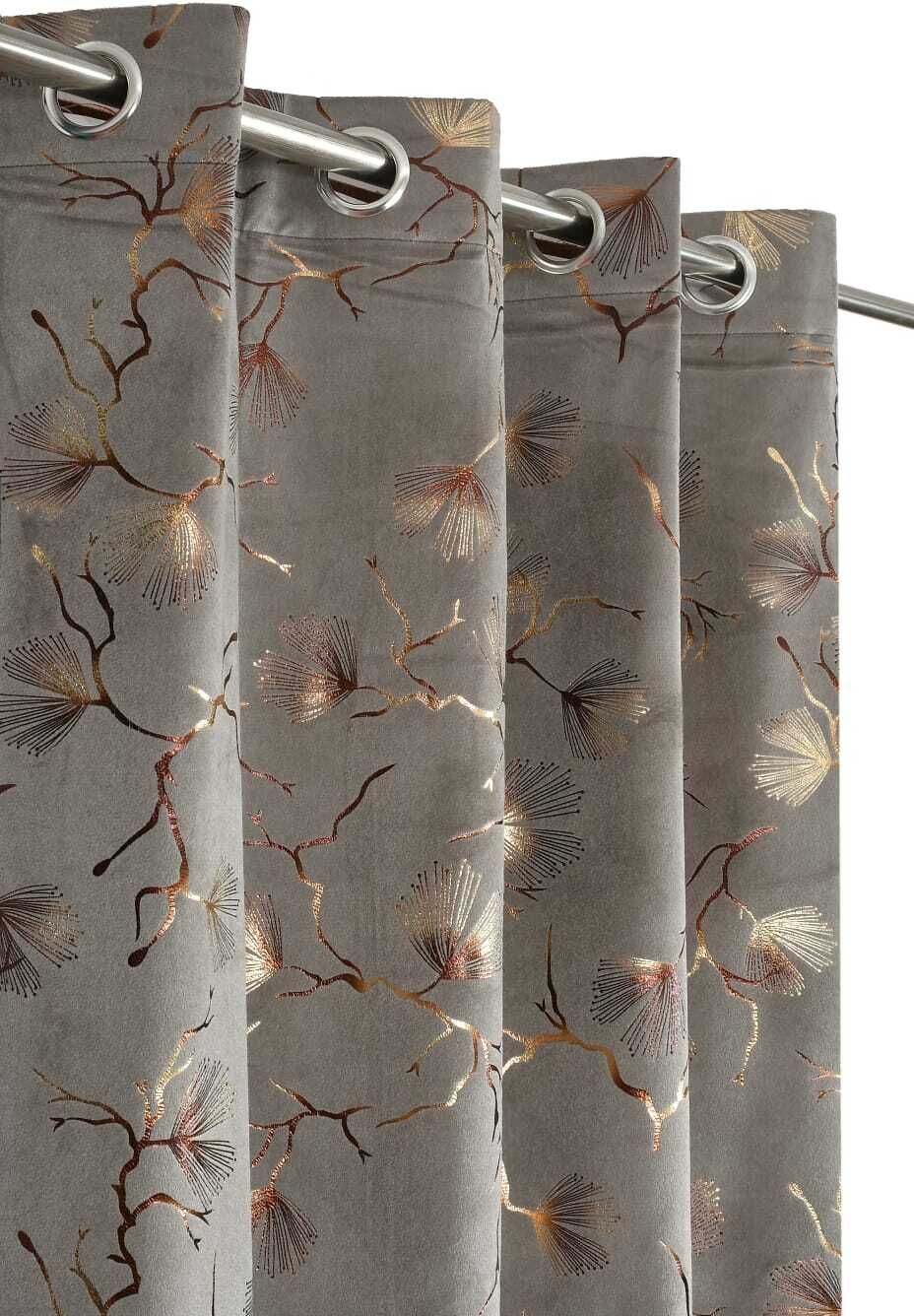 smf 273 cm (9 ft) Long Door Velvet Room Darkening Curtain Single Curtain-picture-47