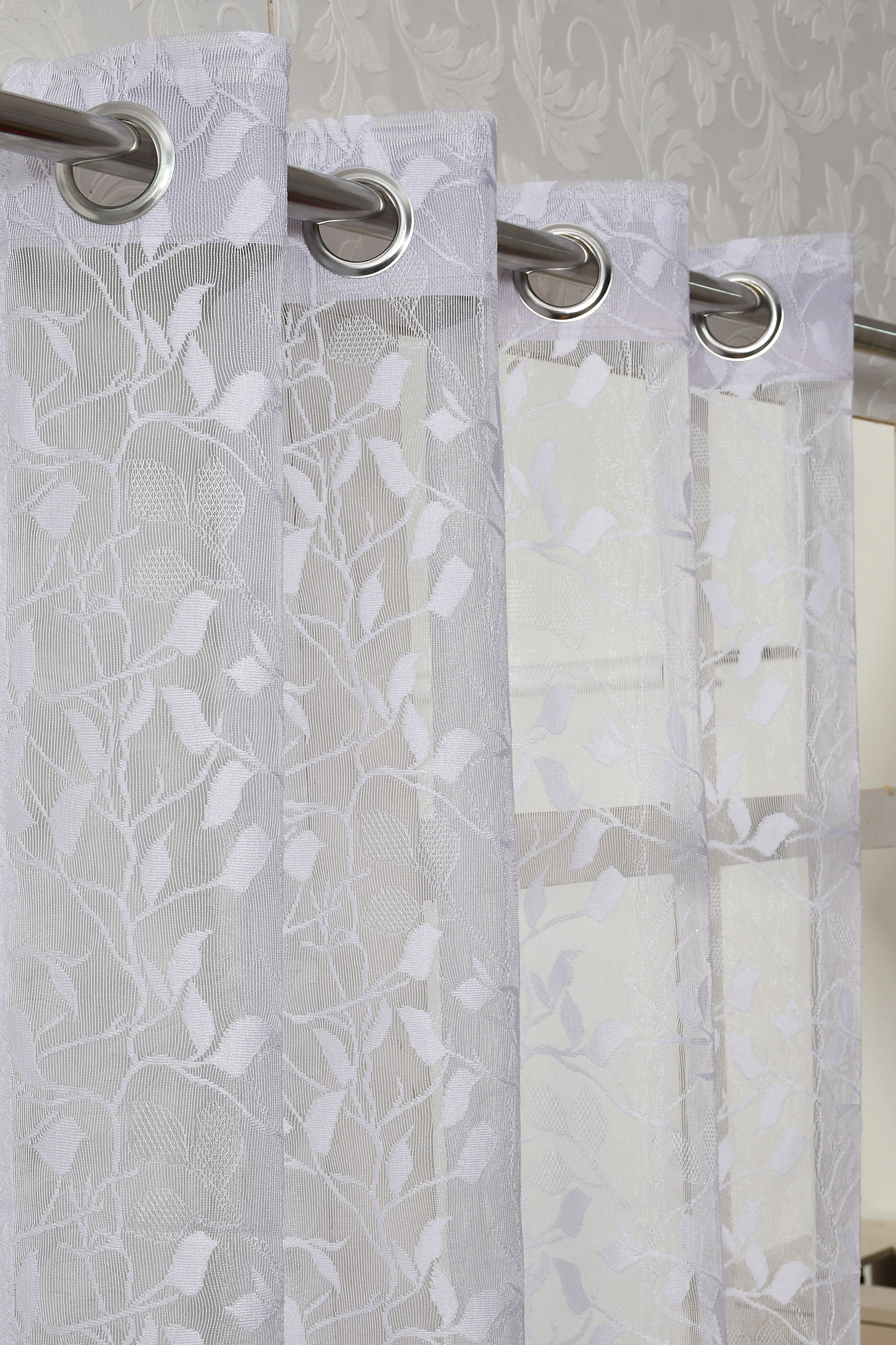 arick home 213 cm (7 ft) Door Net Semi Transparent Curtain (Pack Of 2)-picture-22