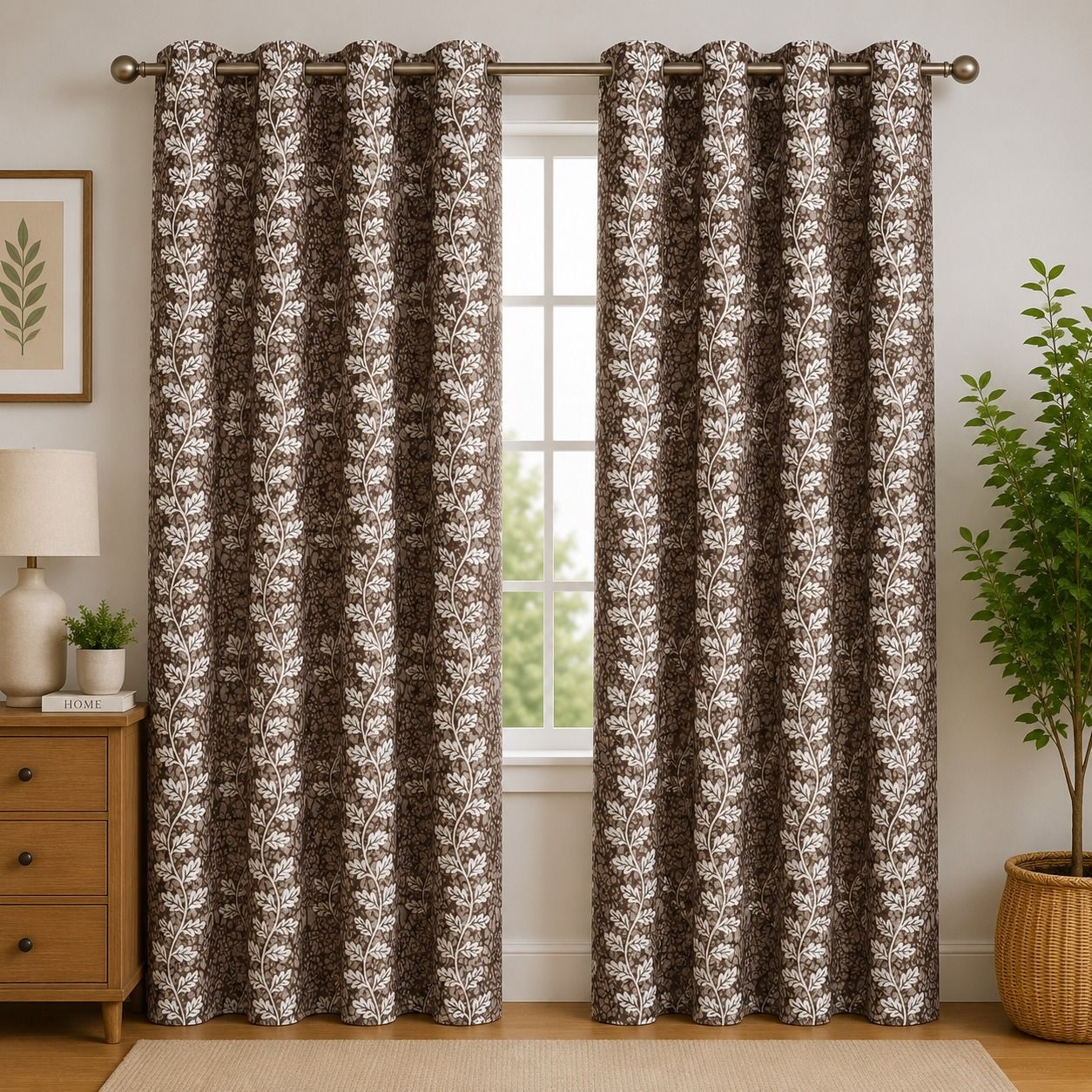 152 cm (5 ft) Window Polyester Room Darkening Curtain (Pack Of 2)-image-14