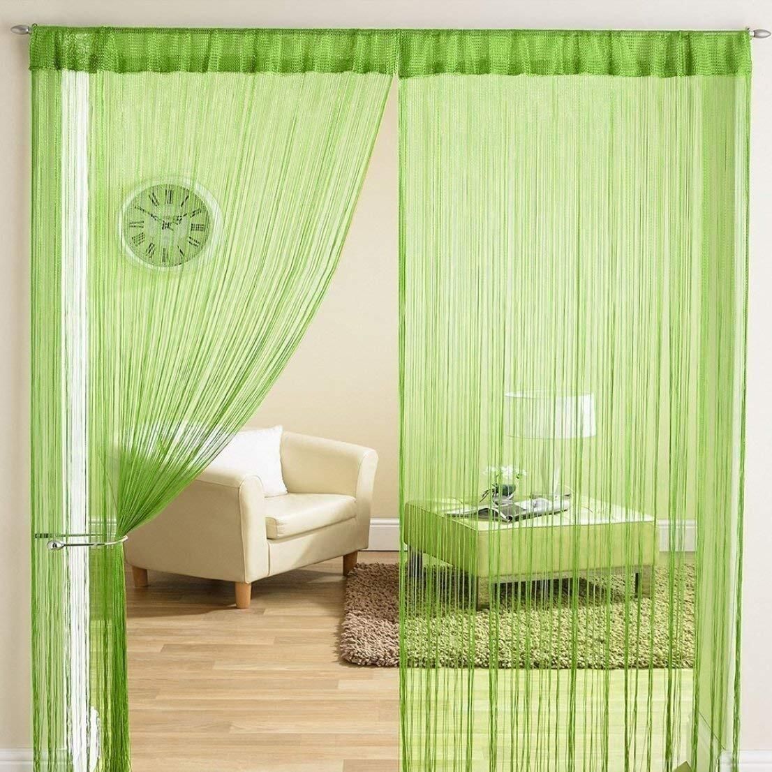 ms enterprsise 213.1 cm (7 ft) Door Linen, Polyester Transparent Curtain Single Curtain-picture-25
