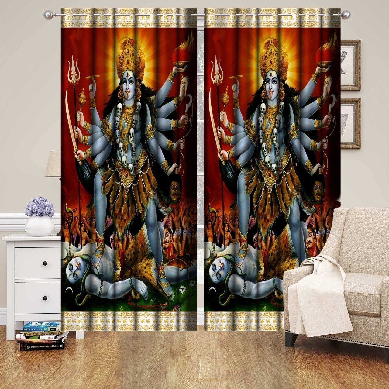 153 cm (5 ft) Window Polyester Blackout Curtain (Pack Of 2)-image-5