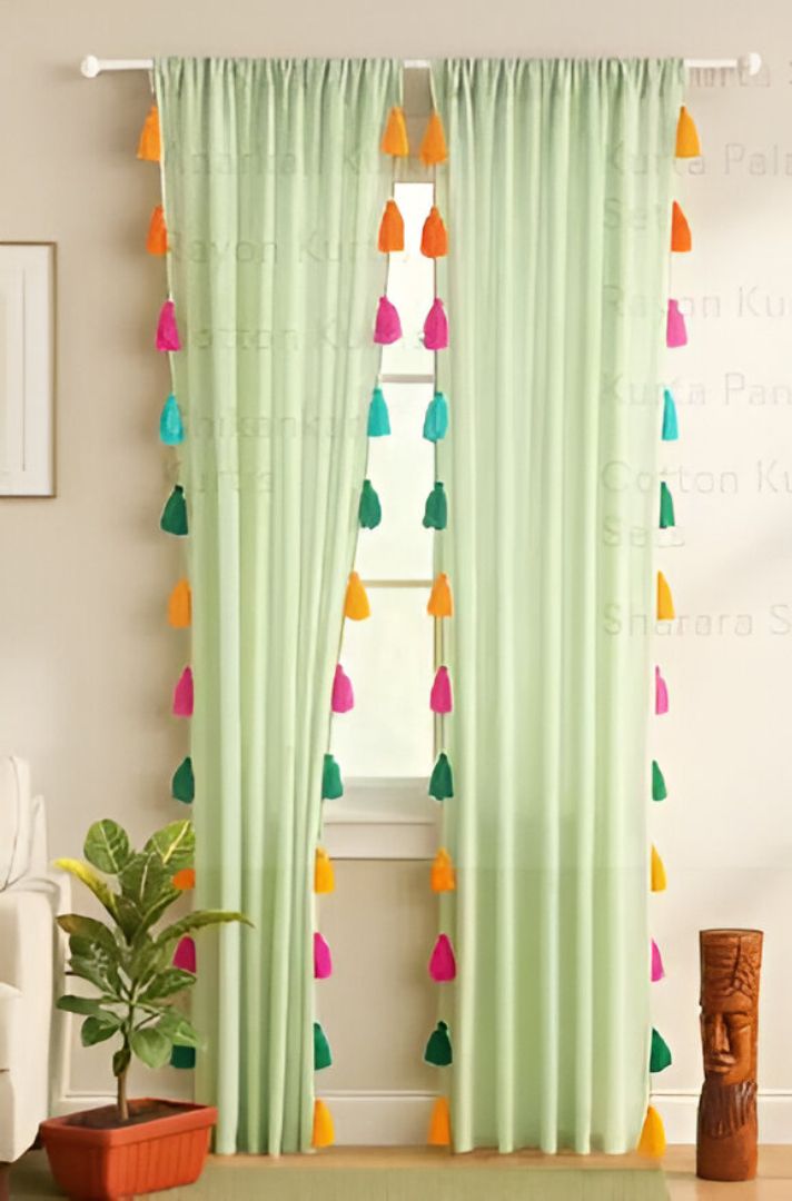 nysarg 213 cm (7 ft) Window Polyester Transparent Curtain (Pack Of 2)-picture-24