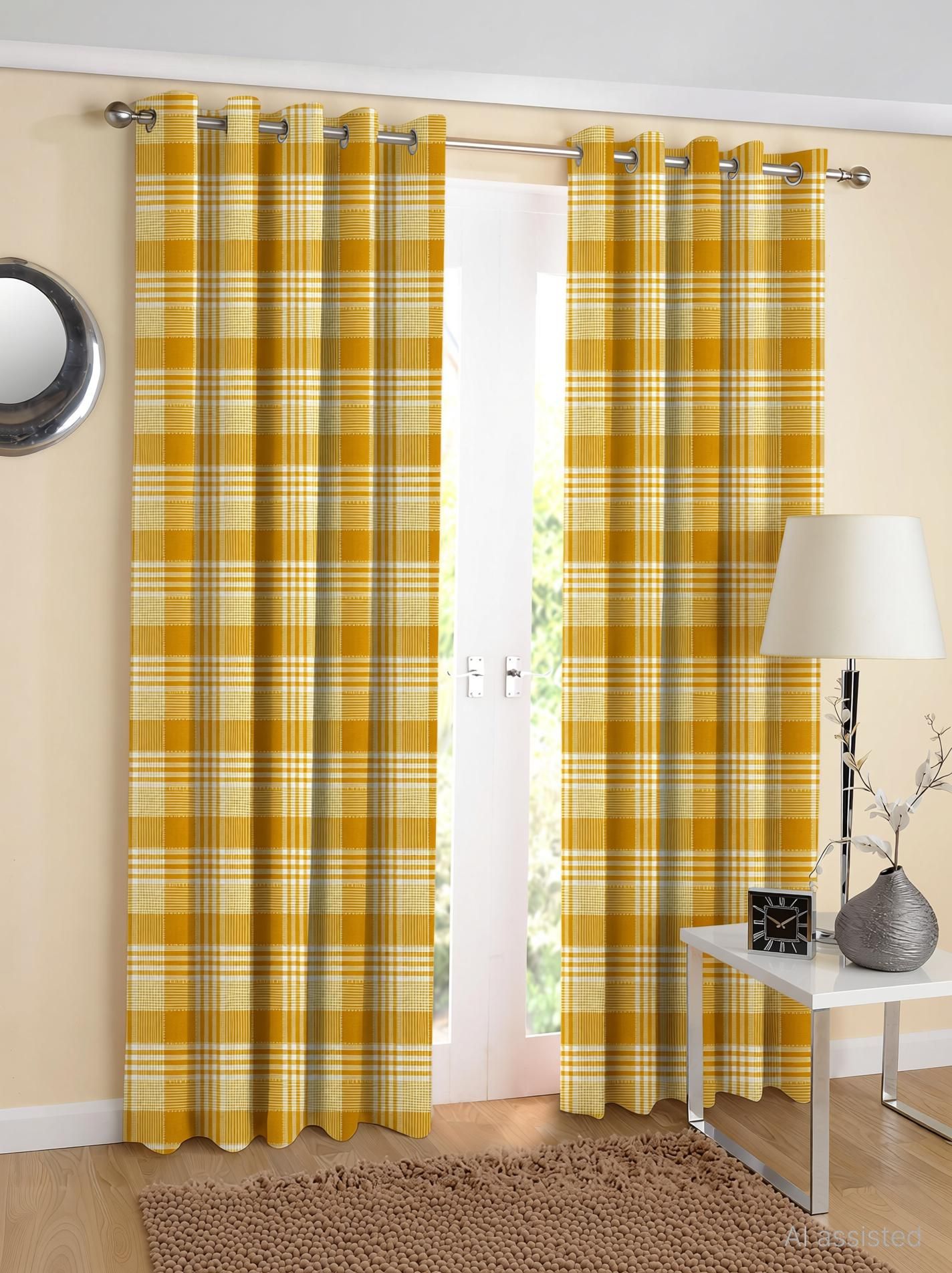 airwill 275 cm (9 ft) Long Door Cotton Curtain (Pack Of 2)-picture-14