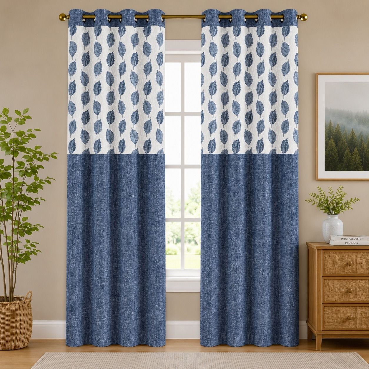 152 cm (5 ft) Window Polyester Room Darkening Curtain (Pack Of 2)-image-15