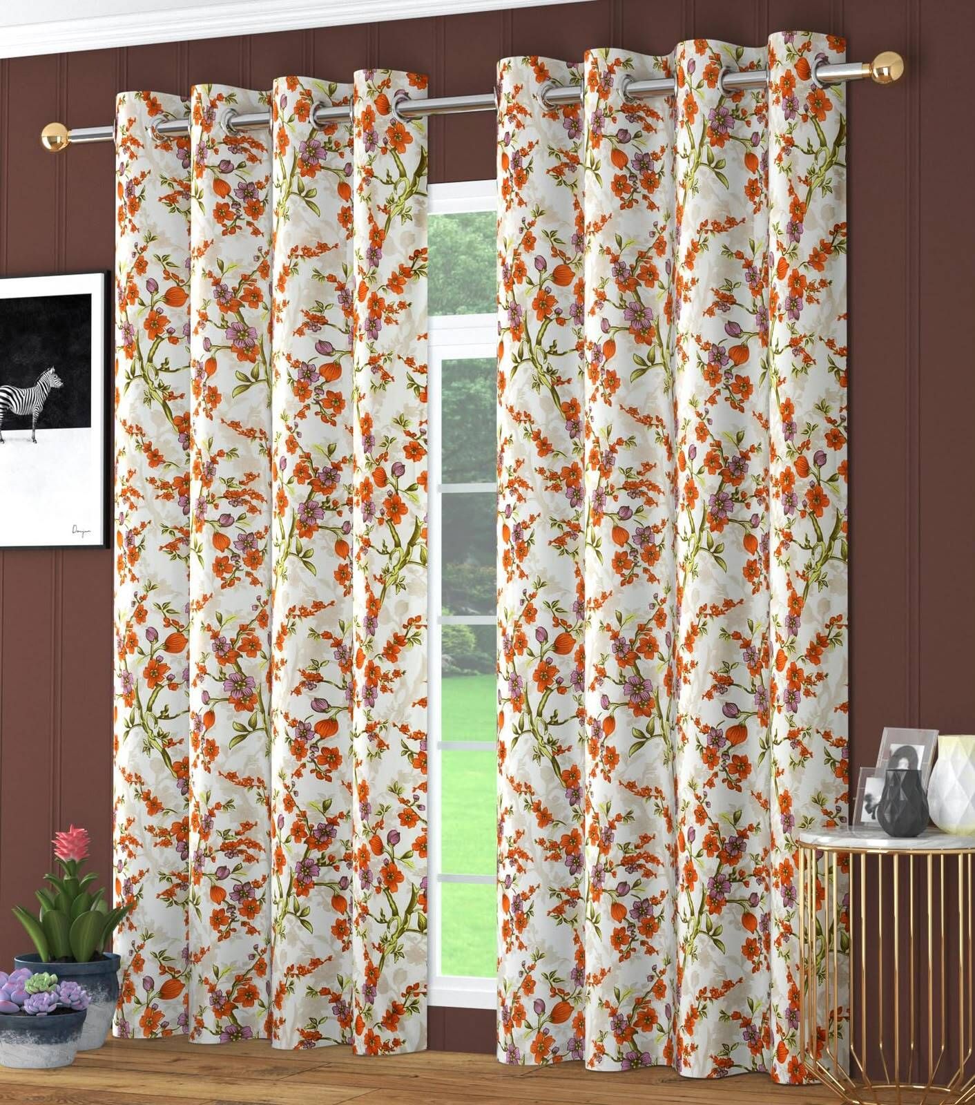 153 cm (5 ft) Window Polyester Room Darkening Curtain (Pack Of 2)-image-17