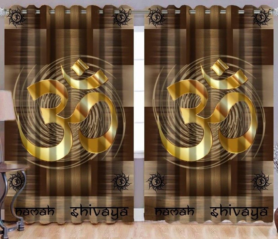 213 cm (7 ft) Door Polyester Blackout Curtain (Pack Of 2)-image-25
