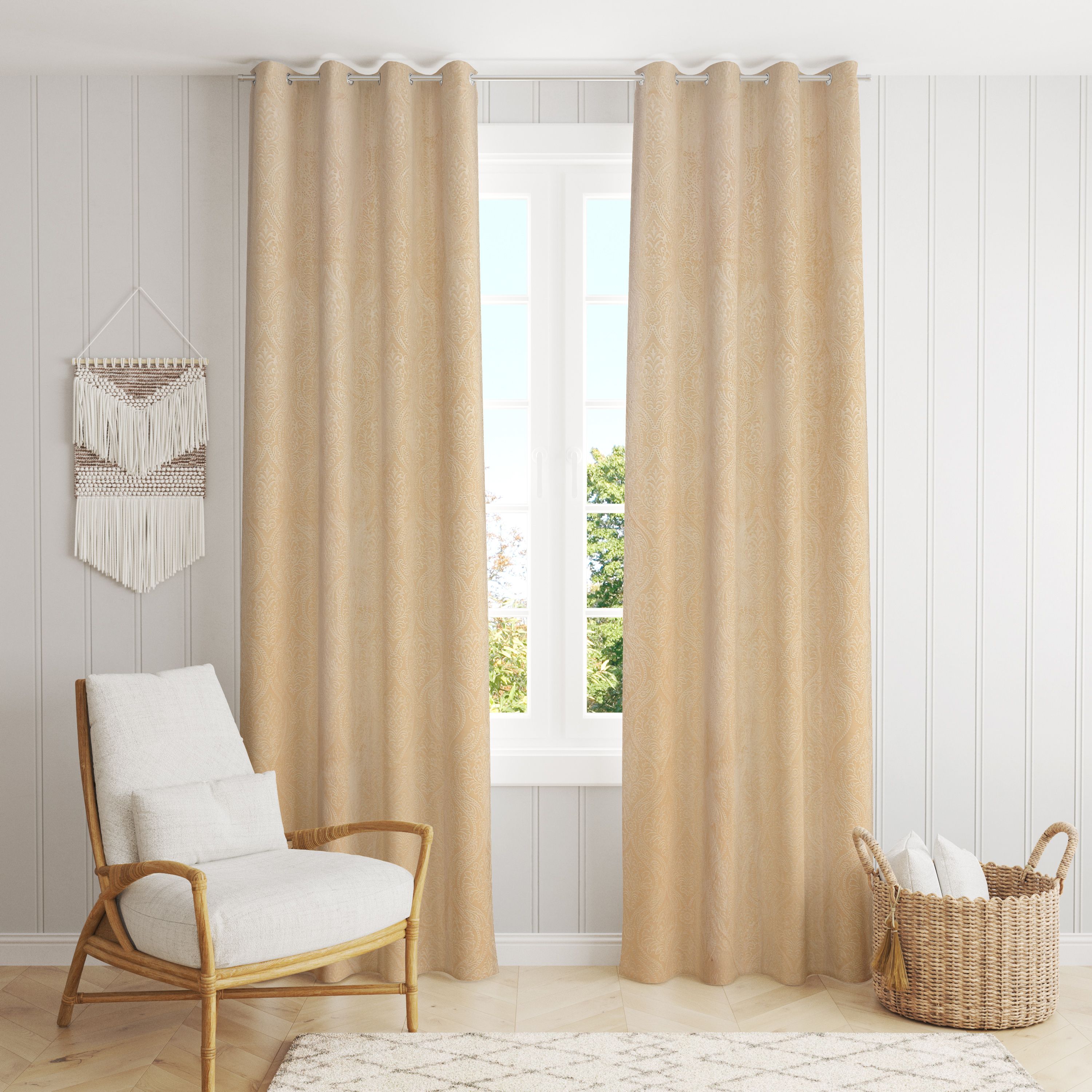 153 cm (5 ft) Window Velvet Room Darkening Curtain (Pack Of 2)-image-32