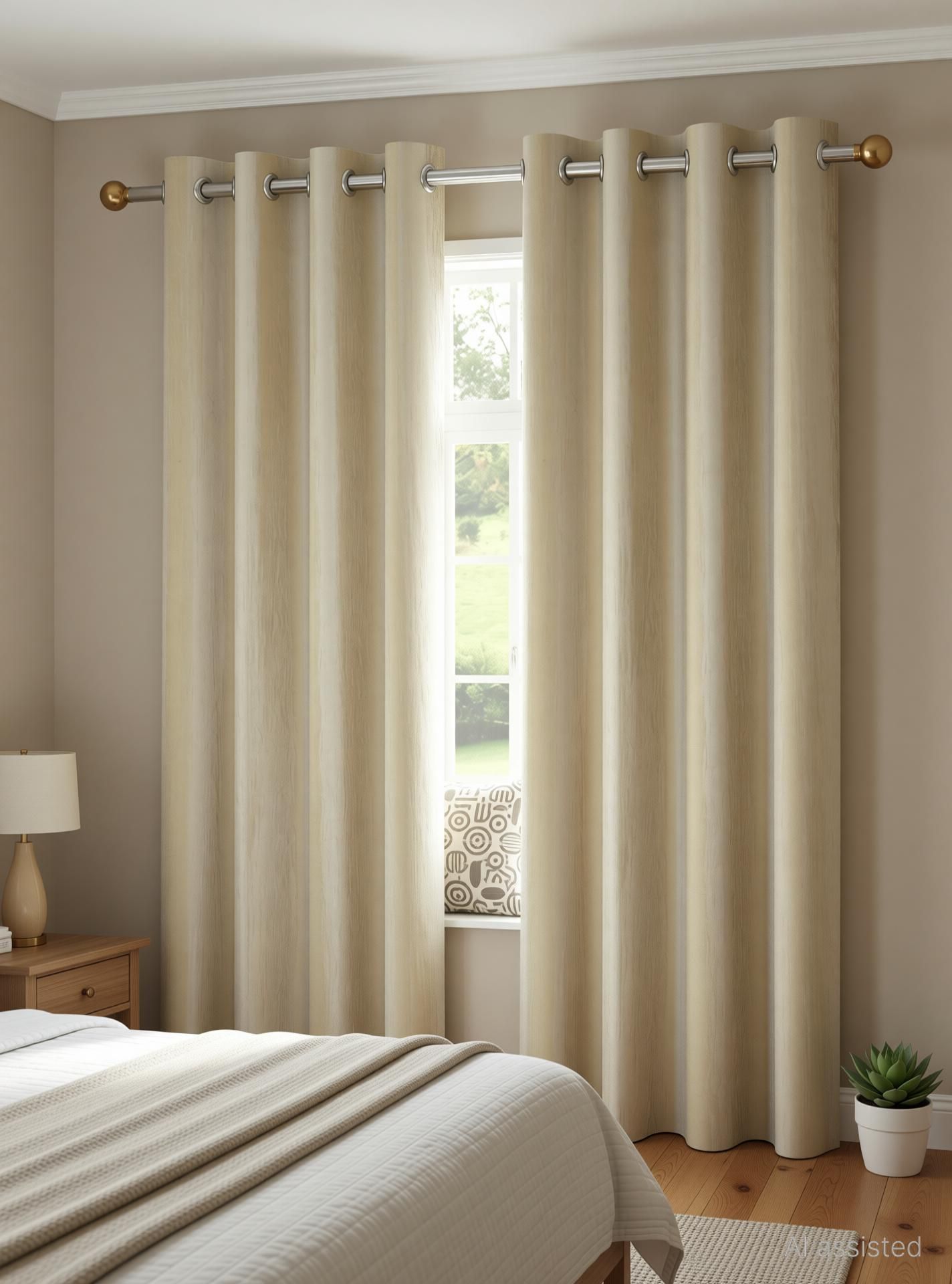 274.32 cm (9 ft) Long Door Polyester Room Darkening Curtain (Pack Of 2)-image-35