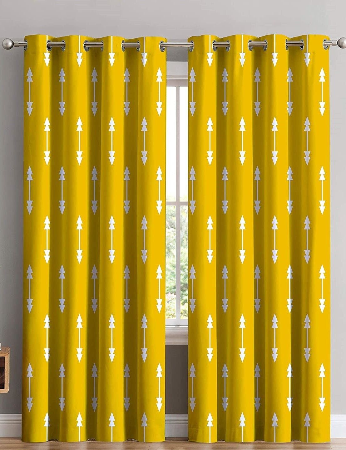214 cm (7 ft) Door Polyester Room Darkening Curtain (Pack Of 2)-image-36
