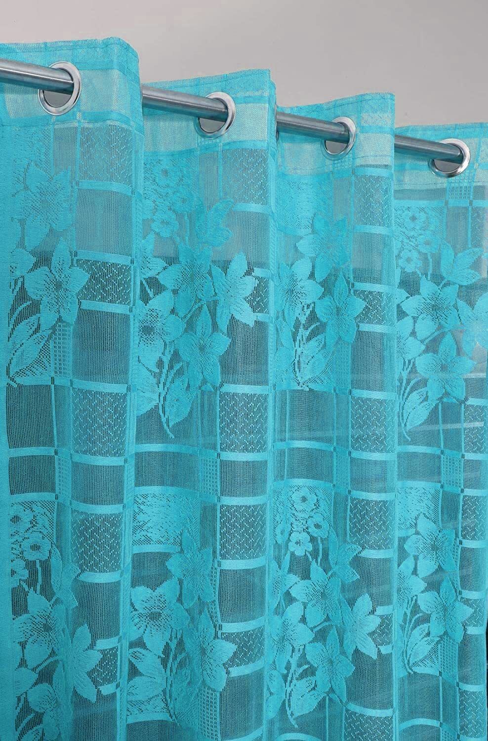 216.36 cm (7 ft) Window Polyester Semi Transparent Curtain Single Curtain-image-20