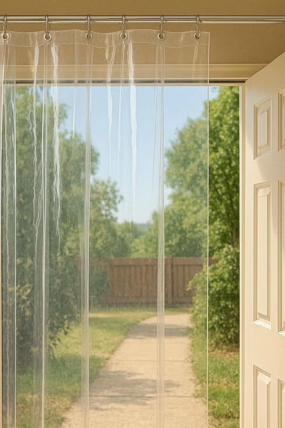shavin 270 cm (9 ft) Long Door PVC Transparent Curtain Single Curtain-picture-12