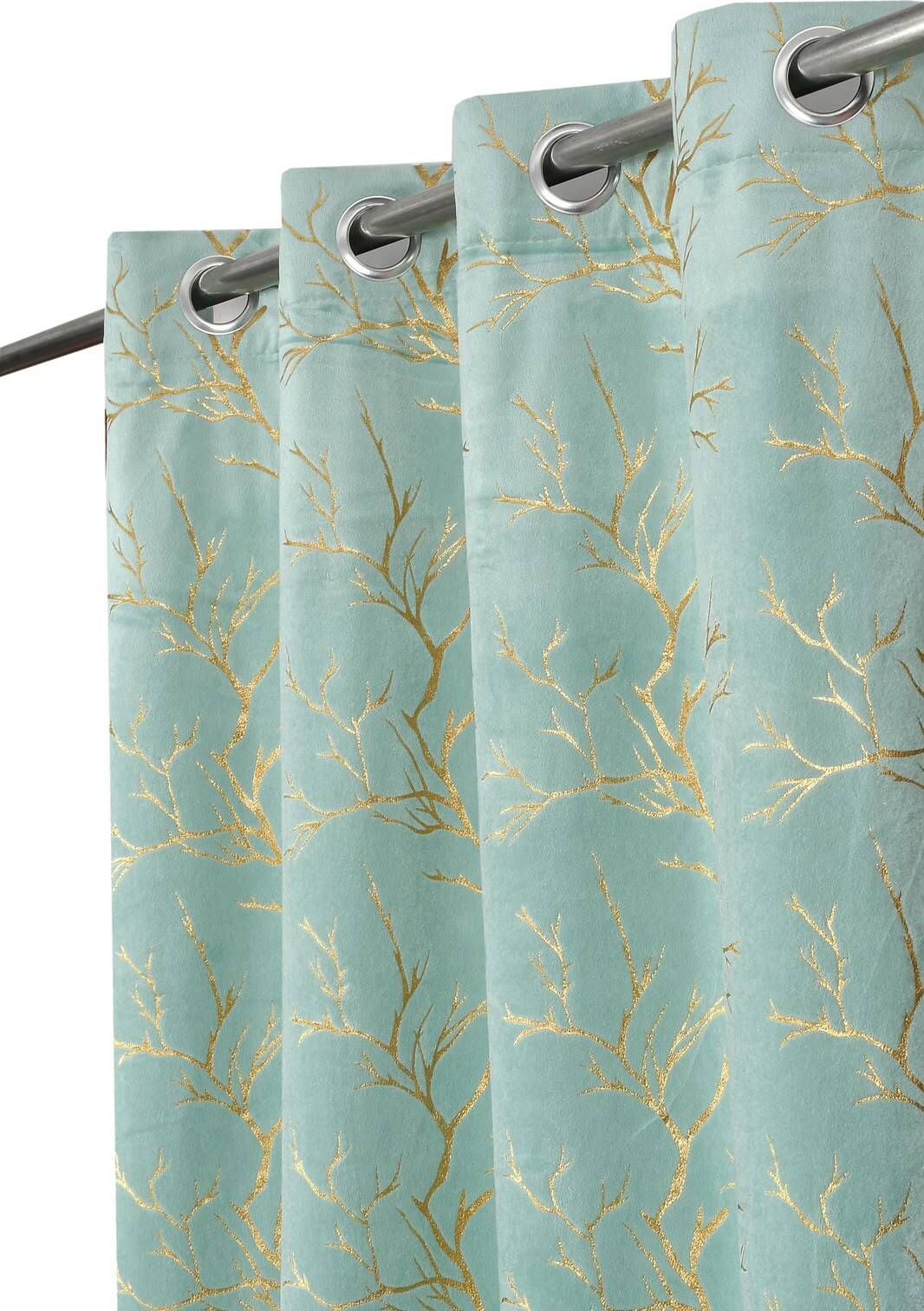 shopgallery 274 cm (9 ft) Long Door Velvet Room Darkening Curtain Single Curtain-picture-38