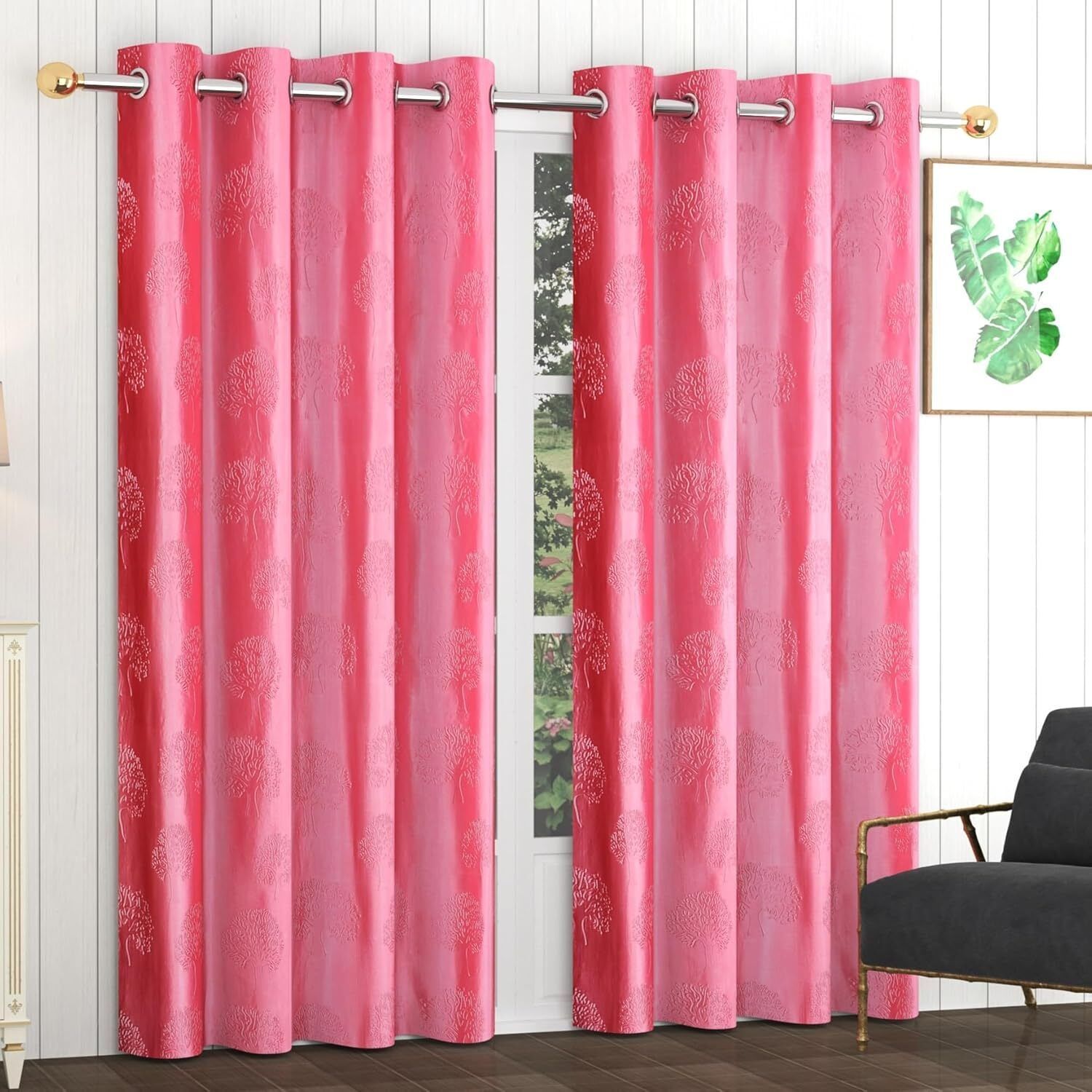 flipkart smartbuy 213 cm (7 ft) Door Polyester Room Darkening Curtain (Pack Of 2)-picture-19