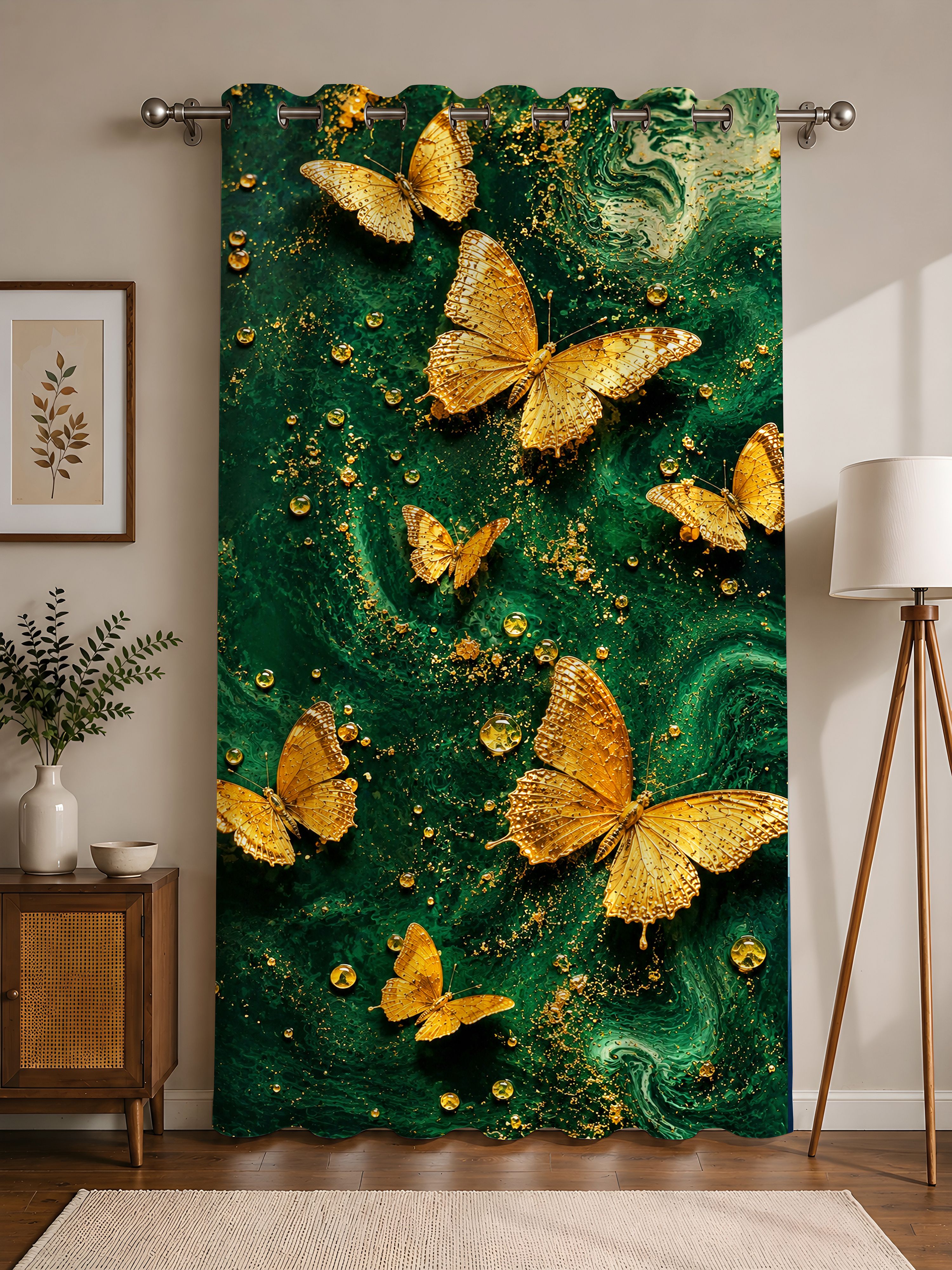 houseofcurtain 220 cm (7 ft) Long Door Polyester Semi Transparent Curtain Single Curtain-picture-26