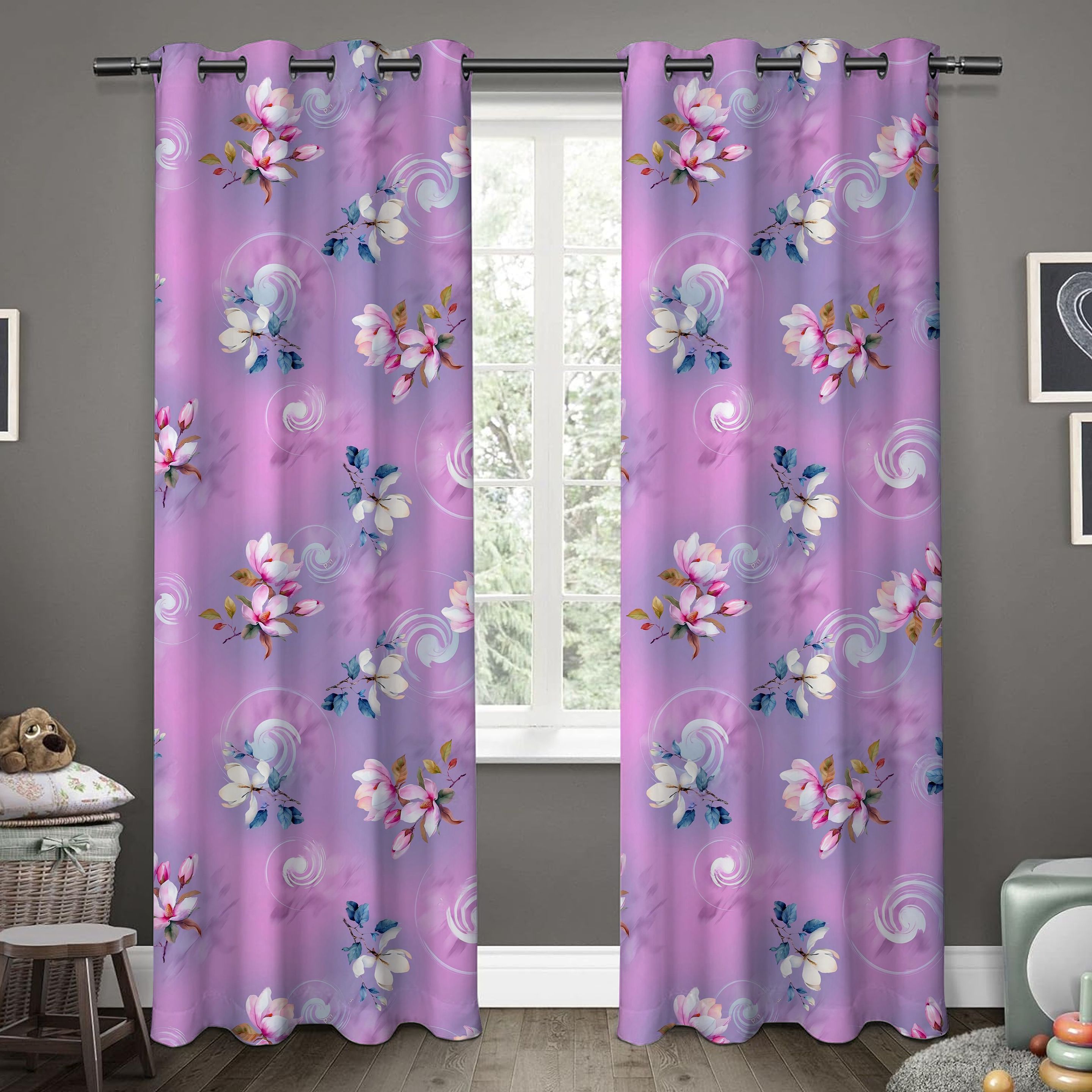 153 cm (5 ft) Window Polyester Room Darkening Curtain (Pack Of 2)-image-27