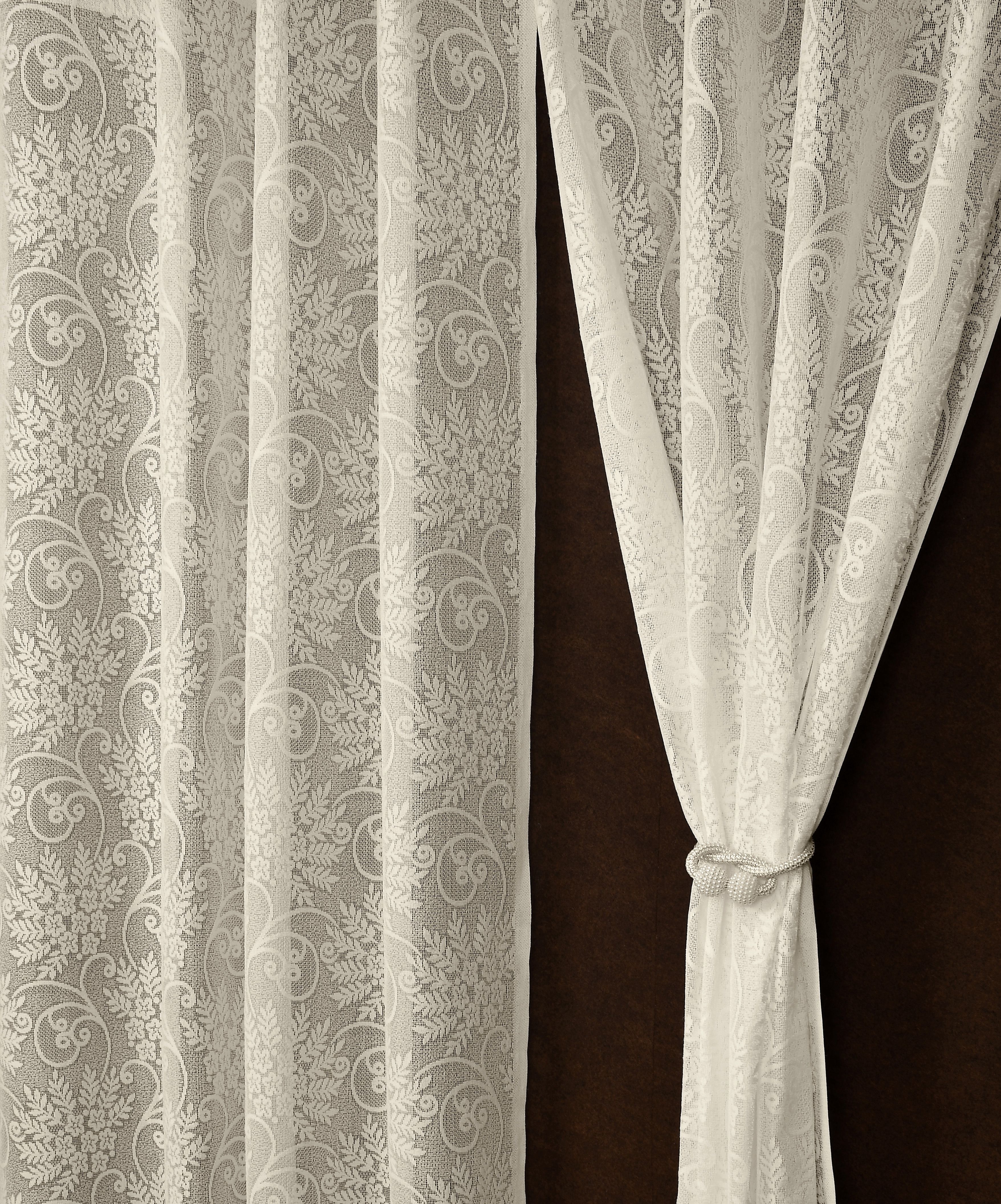fabrilia 152 cm (5 ft) Net Semi Transparent Window Curtain (Pack Of 2)-picture-28