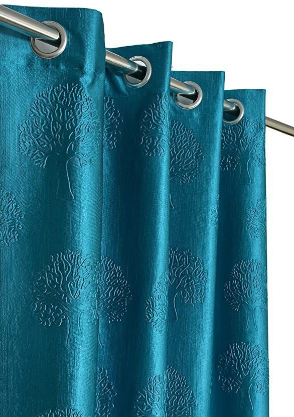 vivaan trading 213.36 cm (7 ft) Door Polyester Room Darkening Curtain Single Curtain-picture-25
