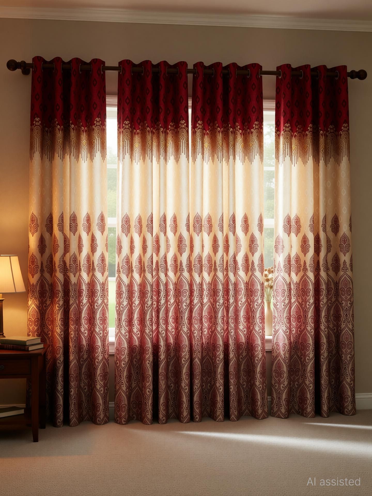 home sizzler 153 cm (5 ft) Window Polyester Semi Transparent Curtain (Pack Of 4)-picture-25