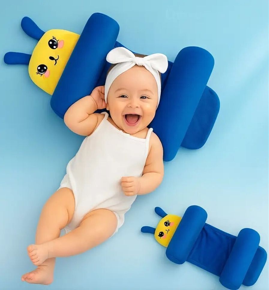 Baby Head Shaping Pillow with Side Support Soft Infant Sleeping Cushion Anti-Roll Pillow,U-Shaped / Indented Pillow Mini, and Convertible crib designs-image-34